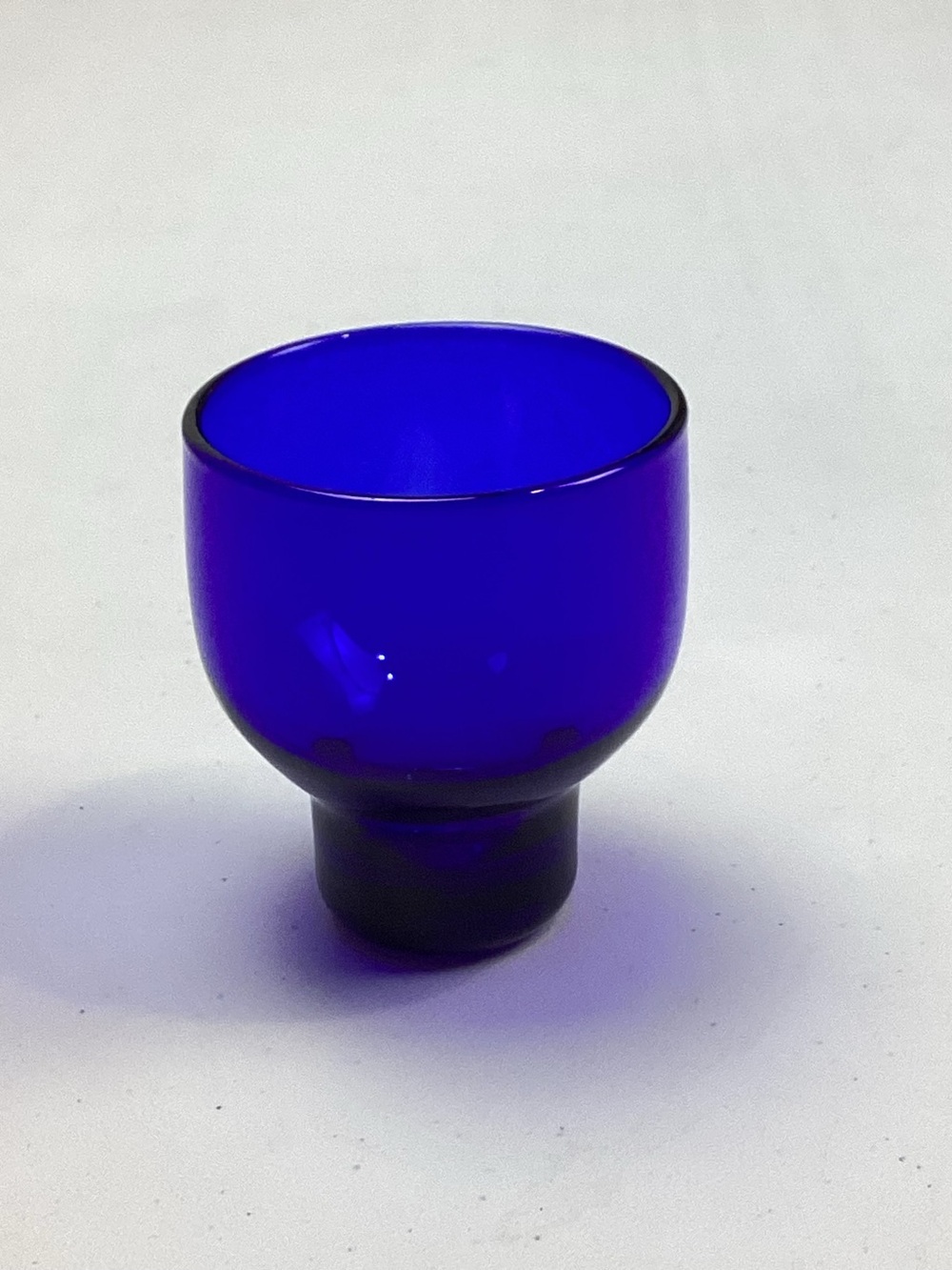 Vintage Cobalt Blue Glass Cup